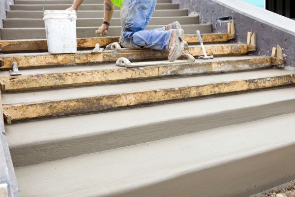 Concrete Steps Pouring in Greenwood