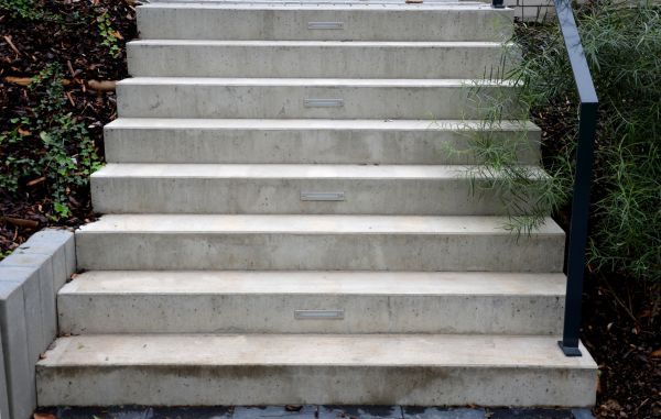 Poured Step Installation in Greenwood