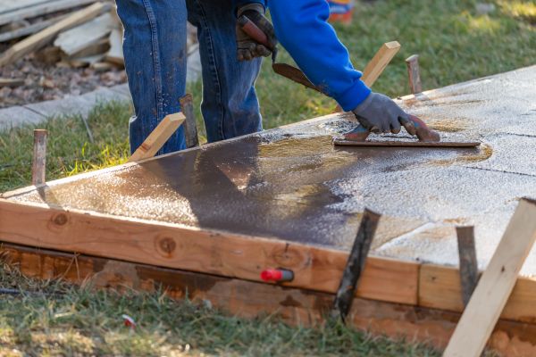 Patio Slab Construction in Greenwood