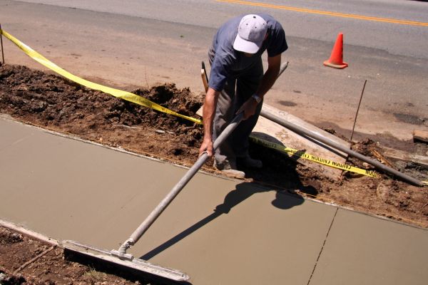 Sidewalk Building in Greenwood