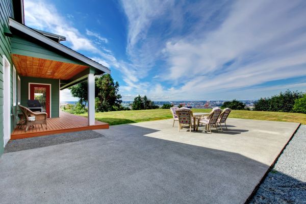 Backyard Concrete Paving in Greenwood