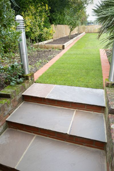 Backyard Steps Installation in Greenwood