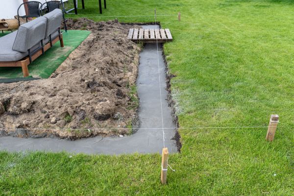 Cement Footer Installation in Greenwood