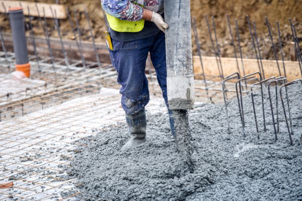 Cabin Foundation Pouring in Greenwood